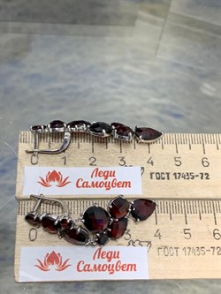 *Серьги Гранат арт. С620-1777Гр вес 10,04 г - фото 220043 *Серьги Гранат арт. С620-1777Гр вес 10,04 г - фото 220043