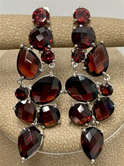 *Серьги Гранат арт. С620-1777Гр вес 10,04 г - фото 220044 *Серьги Гранат арт. С620-1777Гр вес 10,04 г - фото 220044