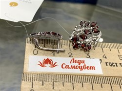 *Серьги Гранат арт. С620-3525Гр-437 вес 5,17 г - фото 220059 *Серьги Гранат арт. С620-3525Гр-437 вес 5,17 г - фото 220059