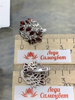 *Серьги Гранат арт. С620-3525Гр-437 вес 5,17 г - фото 220060 *Серьги Гранат арт. С620-3525Гр-437 вес 5,17 г - фото 220060
