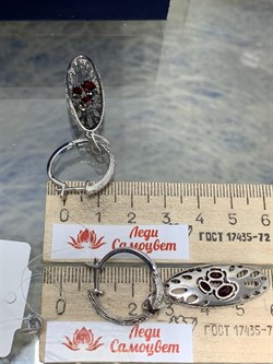 *Серьги Конго Трансформеры Гранат арт. С625-5976Гр-331 вес 10,19 г - фото 220090 *Серьги Конго Трансформеры Гранат арт. С625-5976Гр-331 вес 10,19 г - фото 220090