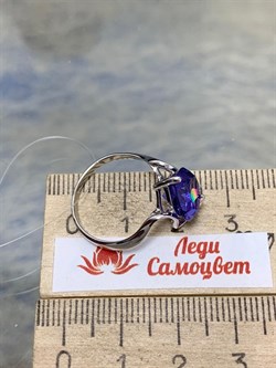 *Кольцо р.17 Сердце Танзанит иск арт. К630-815СТнз-068  вес 2,4 г - фото 220137 *Кольцо р.17 Сердце Танзанит иск арт. К630-815СТнз-068  вес 2,4 г - фото 220137