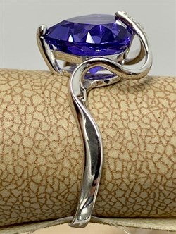 *Кольцо р.17 Сердце Танзанит иск арт. К630-815СТнз-068  вес 2,4 г - фото 220140 *Кольцо р.17 Сердце Танзанит иск арт. К630-815СТнз-068  вес 2,4 г - фото 220140