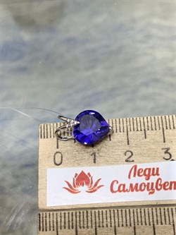 *Подвеска Сердце Танзанит иск арт. П630-815СТнз-247 вес 1,3 г - фото 220156 *Подвеска Сердце Танзанит иск арт. П630-815СТнз-247 вес 1,3 г - фото 220156