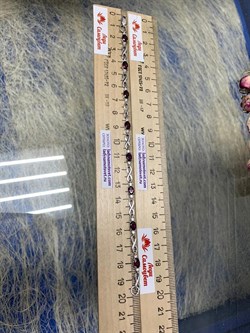 *Браслет р.20 Бесконечность Родолит арт. Бр620-003-20Рд-586 (вес 5,48 г) - фото 220195 *Браслет р.20 Бесконечность Родолит арт. Бр620-003-20Рд-586 (вес 5,48 г) - фото 220195