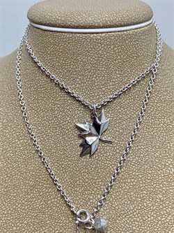 *Колье р.45 Кленовый Листик Белый Бриллиант арт. Кл610-2599-45-862 вес 4,20 г - фото 220248 *Колье р.45 Кленовый Листик Белый Бриллиант арт. Кл610-2599-45-862 вес 4,20 г - фото 220248