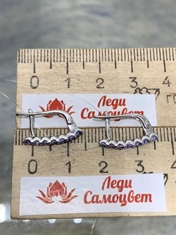 *Серьги Танзанит арт. 02-10-0003/7(с)-411 вес 2,05 г - фото 220444 *Серьги Танзанит арт. 02-10-0003/7(с)-411 вес 2,05 г - фото 220444