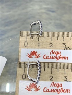 *Серьги Танзанит арт. 02-10-0003/7(с)-411 вес 2,05 г - фото 220445 *Серьги Танзанит арт. 02-10-0003/7(с)-411 вес 2,05 г - фото 220445