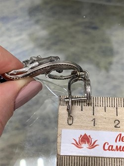 *Серьги Балерины Белый Фианит арт. 12701с-734 вес 16,03 г - фото 220518 *Серьги Балерины Белый Фианит арт. 12701с-734 вес 16,03 г - фото 220518