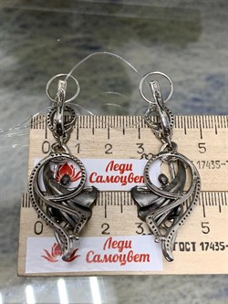 *Серьги Балерины Белый Фианит арт. 12701с-734 вес 16,03 г - фото 220520 *Серьги Балерины Белый Фианит арт. 12701с-734 вес 16,03 г - фото 220520