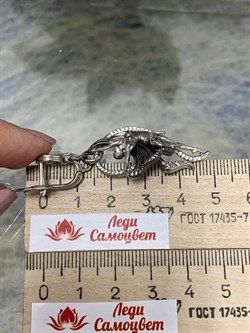 *Серьги Балерины Белый Фианит арт. 12701с-734 вес 16,03 г - фото 220521 *Серьги Балерины Белый Фианит арт. 12701с-734 вес 16,03 г - фото 220521