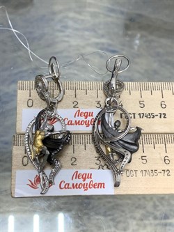 *Серьги Балерины Фианит арт. 12701с-375 вес 15,91 г - фото 220529 *Серьги Балерины Фианит арт. 12701с-375 вес 15,91 г - фото 220529