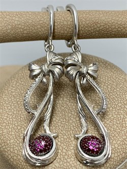 *Серьги Фианит арт. 12768с-515 вес 9,5 г - фото 220572 *Серьги Фианит арт. 12768с-515 вес 9,5 г - фото 220572