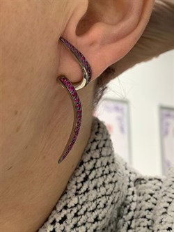 *Серьги Пусеты Фианит арт. 12773с-473 6,92 г - фото 220589