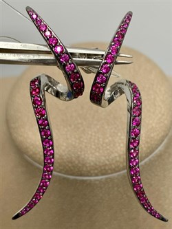 *Серьги Пусеты Фианит арт. 12773с-473 6,92 г - фото 220593