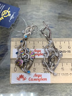 *Серьги Фианит арт. 12704с-280 вес 15,27 г - фото 220629 *Серьги Фианит арт. 12704с-280 вес 15,27 г - фото 220629