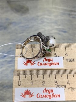 *Кольцо р.18,5 Жемчуг Лапа Ягуара арт. 72105с-826 вес 6,94 г - фото 220638 *Кольцо р.18,5 Жемчуг Лапа Ягуара арт. 72105с-826 вес 6,94 г - фото 220638