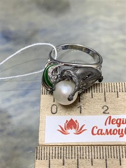 *Кольцо р.18,5 Жемчуг Лапа Ягуара арт. 72105с-826 вес 6,94 г - фото 220639 *Кольцо р.18,5 Жемчуг Лапа Ягуара арт. 72105с-826 вес 6,94 г - фото 220639