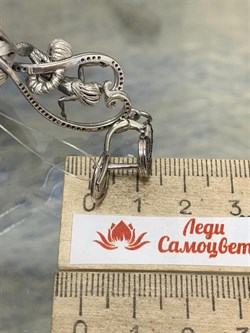 *Серьги Русалки Фианит арт. 12751с-006 вес 20,58 г - фото 220645 *Серьги Русалки Фианит арт. 12751с-006 вес 20,58 г - фото 220645