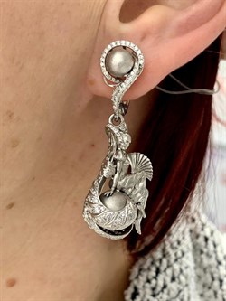 *Серьги Фианит арт. 71204с-863 вес 18,99 г - фото 220652 *Серьги Фианит арт. 71204с-863 вес 18,99 г - фото 220652