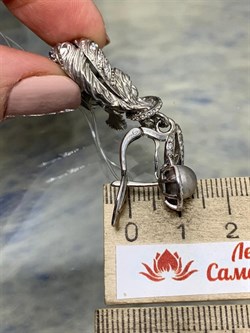 *Серьги Фианит арт. 71204с-863 вес 18,99 г - фото 220653 *Серьги Фианит арт. 71204с-863 вес 18,99 г - фото 220653