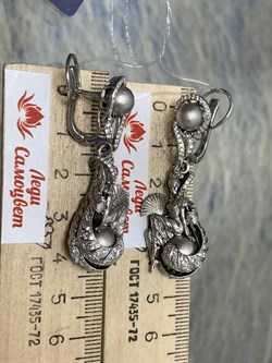 *Серьги Фианит арт. 71204с-863 вес 18,99 г - фото 220654 *Серьги Фианит арт. 71204с-863 вес 18,99 г - фото 220654