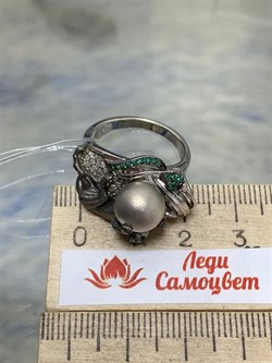 *Кольцо р.18 Фианит Лапа Ягуара арт. 72205с-842 вес 7,98 г - фото 220677 *Кольцо р.18 Фианит Лапа Ягуара арт. 72205с-842 вес 7,98 г - фото 220677