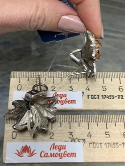 *Серьги Фианит арт. 12782с-655 вес 26,29 г - фото 220715