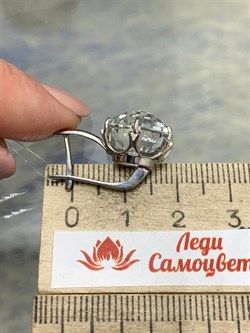 *Серьги Горный Хрусталь арт. 820с-226 (вес 6,67 г) - фото 220839 *Серьги Горный Хрусталь арт. 820с-226 (вес 6,67 г) - фото 220839