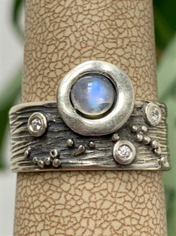 *Кольцо р.18,5 Адуляр Индия арт. MVR1520MS-767 (Вес 5,99 г.) - фото 221867 *Кольцо р.18,5 Адуляр Индия арт. MVR1520MS-767 (Вес 5,99 г.) - фото 221867