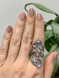 *Кольцо р.18 Адуляр Индия арт. 01R2783MS-411 Вес 9,2 г. - фото 221948 *Кольцо р.18 Адуляр Индия арт. 01R2783MS-411 Вес 9,2 г. - фото 221948