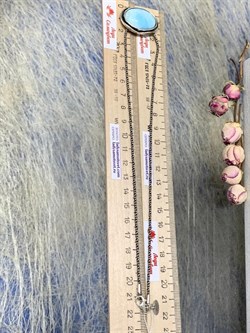 *Колье р.43 Ларимар Доминикана арт. 01N799LM-425 (Вес 18,72 г.) - фото 222035 *Колье р.43 Ларимар Доминикана арт. 01N799LM-425 (Вес 18,72 г.) - фото 222035