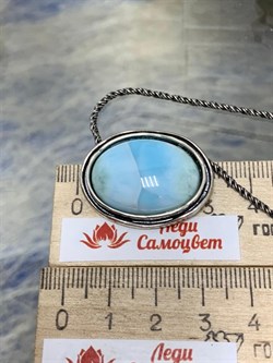 *Колье р.43 Ларимар Доминикана арт. 01N799LM-425 (Вес 18,72 г.) - фото 222037 *Колье р.43 Ларимар Доминикана арт. 01N799LM-425 (Вес 18,72 г.) - фото 222037