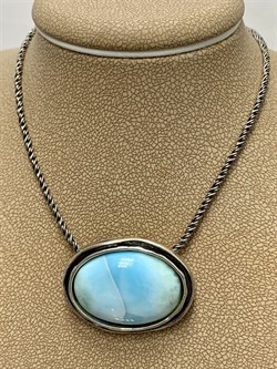 *Колье р.43 Ларимар Доминикана арт. 01N799LM-425 (Вес 18,72 г.) - фото 222040 *Колье р.43 Ларимар Доминикана арт. 01N799LM-425 (Вес 18,72 г.) - фото 222040