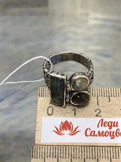 *Кольцо р.18,5 Лабрадор Бразилия арт. 01R2453LB-365 Вес 8,6 г - фото 222047 *Кольцо р.18,5 Лабрадор Бразилия арт. 01R2453LB-365 Вес 8,6 г - фото 222047