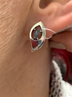 *Серьги Лабрадор Бразилия арт. MVE1629LB-006 Вес 3,81 г - фото 222083