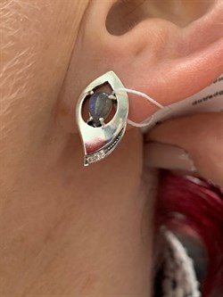 *Серьги Лабрадор Бразилия арт. MVE1629LB-006 Вес 3,81 г - фото 222087