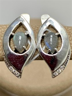 *Серьги Лабрадор Бразилия арт. MVE1629LB-006 Вес 3,81 г - фото 222089