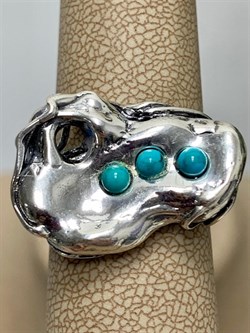 *Кольцо р.18 Бирюза Намибия арт. MVR261TQ-960 (Вес 6,44 г.) - фото 222184 *Кольцо р.18 Бирюза Намибия арт. MVR261TQ-960 (Вес 6,44 г.) - фото 222184