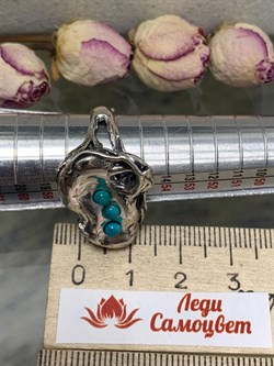 *Кольцо р.18 Бирюза Намибия арт. MVR261TQ-960 (Вес 6,44 г.) - фото 222185 *Кольцо р.18 Бирюза Намибия арт. MVR261TQ-960 (Вес 6,44 г.) - фото 222185