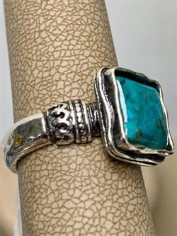 *Кольцо р.17 Бирюза Намибия арт. 01R1088TQ-486 (Вес 6,91 г.) - фото 222205 *Кольцо р.17 Бирюза Намибия арт. 01R1088TQ-486 (Вес 6,91 г.) - фото 222205