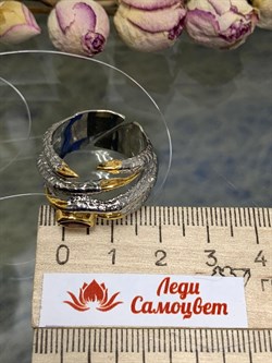 *Кольцо р.18 Лапка Гранат Пироп АРТ 1169 Вес 10 г - фото 222374