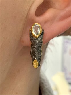 *Серьги Празиолит Арт 2102-844 Вес 9,53 г - фото 222403 *Серьги Празиолит Арт 2102-844 Вес 9,53 г - фото 222403