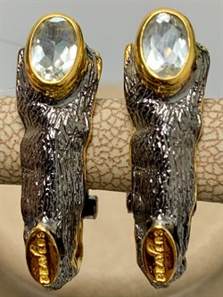 *Серьги Празиолит Арт 2102-844 Вес 9,53 г - фото 222408 *Серьги Празиолит Арт 2102-844 Вес 9,53 г - фото 222408