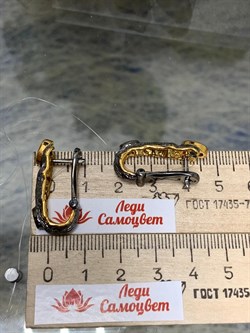 *Серьги Празиолит Арт 2102-844 Вес 9,53 г - фото 222410 *Серьги Празиолит Арт 2102-844 Вес 9,53 г - фото 222410