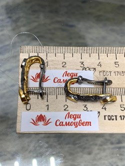 *Серьги Празиолит Арт 2102-844 Вес 9,53 г - фото 222411 *Серьги Празиолит Арт 2102-844 Вес 9,53 г - фото 222411