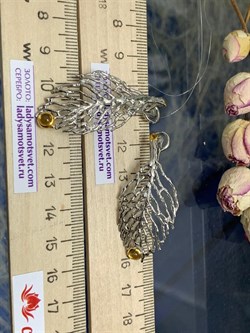 *Серьги Цитрин Арт 2161-цитрин Вес 7,95 г - фото 222449 *Серьги Цитрин Арт 2161-цитрин Вес 7,95 г - фото 222449