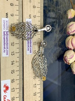 *Серьги Цитрин Арт 2161-цитрин Вес 7,95 г - фото 222450 *Серьги Цитрин Арт 2161-цитрин Вес 7,95 г - фото 222450