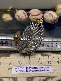 *Кольцо р.16,5 Цитрин Арт 1411-цитрин Вес 9,61 г - фото 222457 *Кольцо р.16,5 Цитрин Арт 1411-цитрин Вес 9,61 г - фото 222457