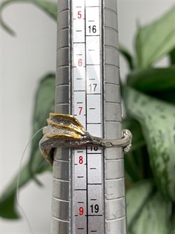 *Кольцо р.18 Цитрин Урал Арт 1570-586 Вес 7,18 г - фото 222530